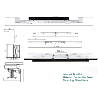 RAY BÀN NÂNG HẠ MỞ RỘNG IA.4209